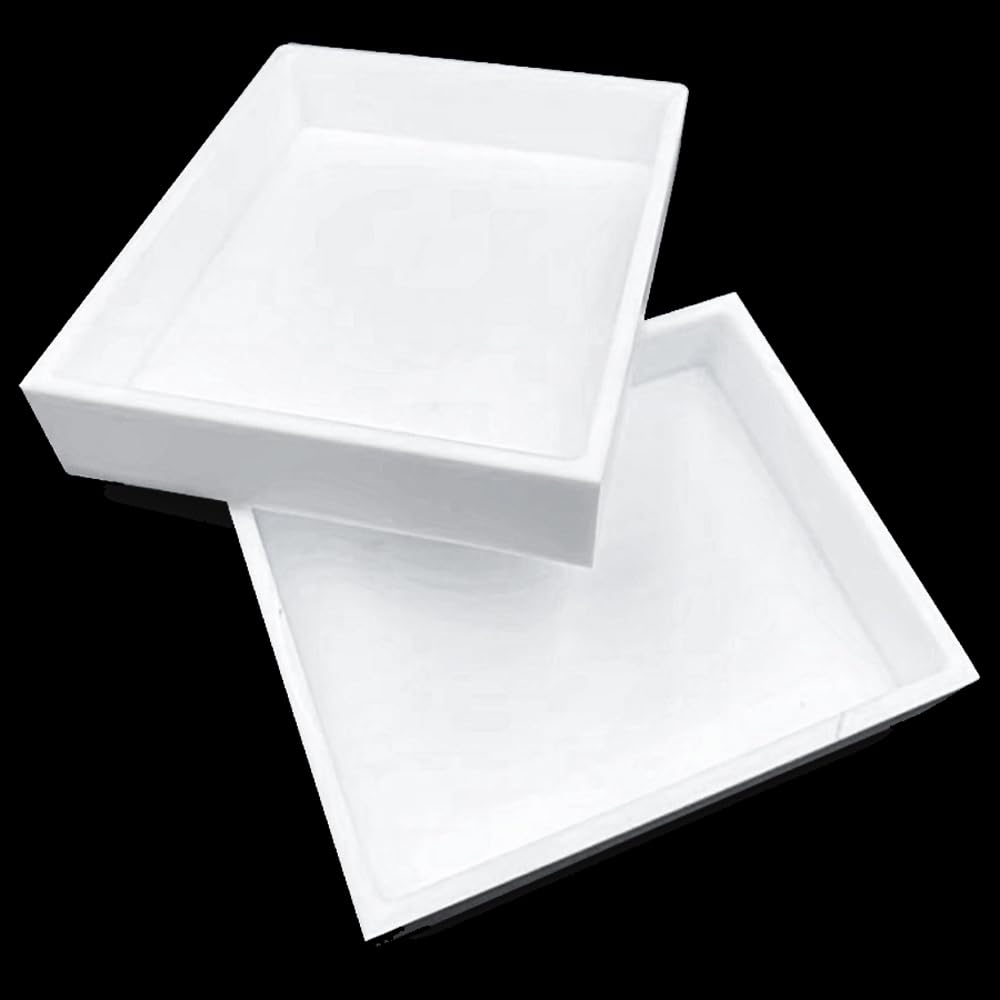 Cápsulas de evaporación cuadradas de PTFE - Bandejas de teflón de 15 mm de profundidad for uso en laboratorio(90x90x15mm)