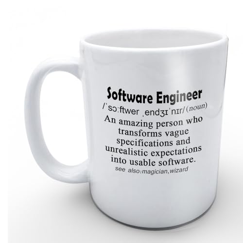 CTIGERS Funny Mug for Software Engineers 11oz White