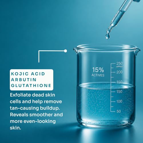 Image of Kitcoz Kojic Acid 2% Soap for Dark Spots and Tan, with Glutathione, 100g | Handmade soap with 15% actives to fight detan and pigmentation