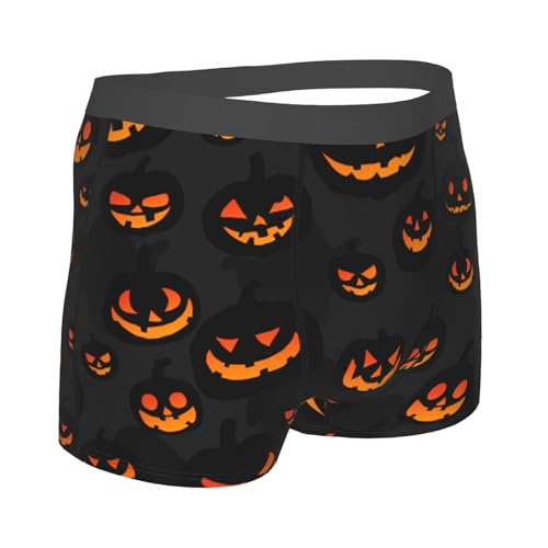Men's Halloween Fruit Pinapple Boxer Briefs Underwear Pumpkin Breathable Comfortable Fans and Everyday Wear3