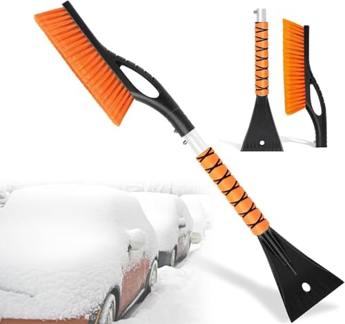 Showvigor 27' Car Snow Brush and Ice Scrapers for Car Windshield, 2-in-1 Detachable Ice Scraper and...