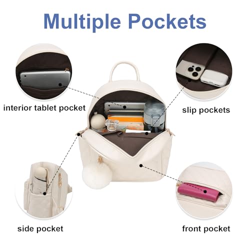 Girls Fashion Mini Backpack Purse Small Cute Plaid Leather Women Backpacks Little Bag - Image 6