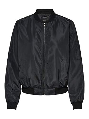 Only ONLMARBELLA Bomber Chaqueta, Negro, 42 para Mujer