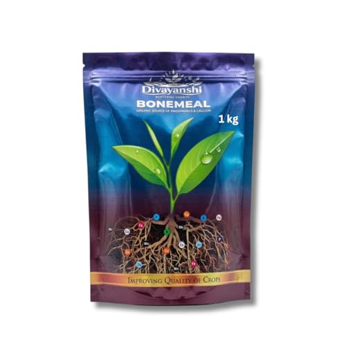 Image of Divayanshi Bone Meal Fertilizer for Plants | Organic Powder for Strong Root Growth & Flowering | Rich in Phosphorus & Calcium | Ideal for Garden, Pots & Lawns (All Plants Use)- 1 kg