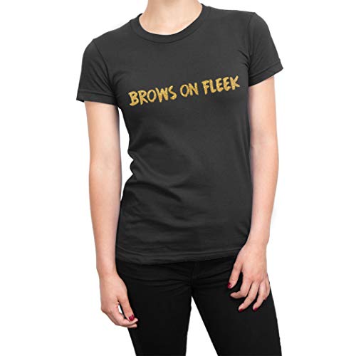 Brows on Fleek T-shirt coton col rond vêtement mode femme imprimé original