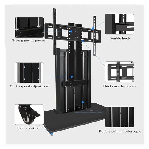 Soporte móvil para TV con ruedas para monitores LCD hasta 27" miniatura 4