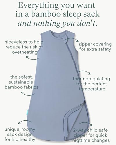 Image of PurComfy Extra-Long Toddler Sleep Sack, Premium Bamboo Viscose Summer Sleeping Bag Supersoft 0.5 TOG Wearable Blanket 3T-4T-5T
