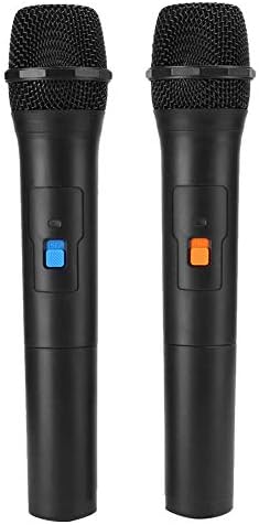 VHF Universal Wireless Microphone, USB Receive Dynamic Handheld Mic, 50m Range, VHF Cordless Microphone System For Karaoke, Live Performances, Meetings, Parties(V16U)