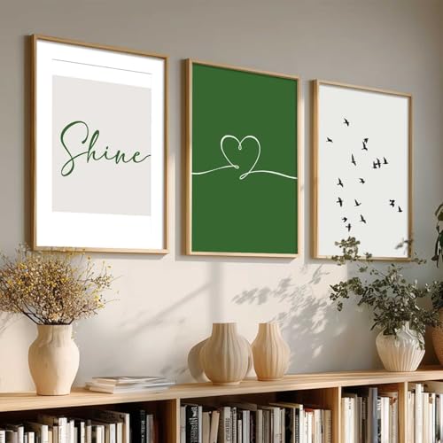 Image of HOTHOUSE Home Decor Abstract Painting Decorative Modern Wall Art poster With Frame For Living Room Bed Room Hotel Wall Decor Digital Reprint Set of 3 (19X25 inch)