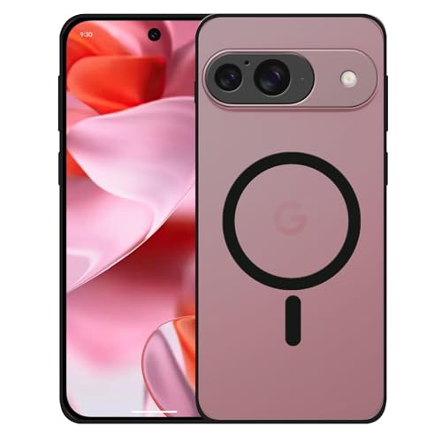 Image of amazon basics Luxury Paper Thin Case Cover for Google Pixel 9 5G | Matte Finish | Compatible with magsafe | (Black, Google Pixel 9 5G)