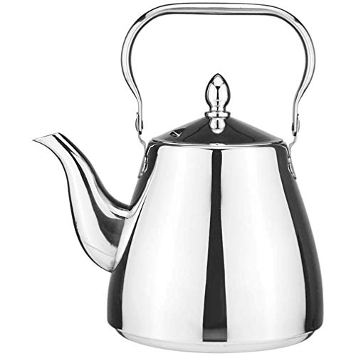Edelstahlkessel Teekanne mit Sieb Mehrzweckkessel Kaltkessel Kleine Teekanne Suppentopf Induktionsherd für Restaurants 12 l