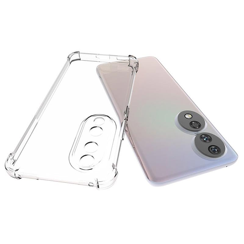 Image of for Honor 90 5G Case,Honor 90 5G Phone Case Clear Transparent Reinforced Corners TPU Shock-Absorption Flexible Cell Phone Cover for Honor 90 5G - Transparent