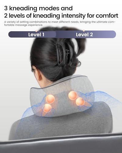 Masajeador inalámbrico para cuello en forma de almohada y masajeador para pies miniatura 4