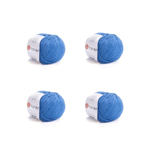 Image of YarnArt Genius Soft Cotton Acrylic Blend Yarn - Amigurumi, Crochet and Knitting -%55 Cotton-45% Acrylic, Craft Yarn for Kids and Adults Garments, Baby Items and Accessories, 174 yds / 50 g