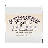 Ogallala Bay Rum | All In One Bath Soap and Shampoo Bar | 4.5 oz Bar | Old Fashioned Bay Rum | Sandalwood Scent