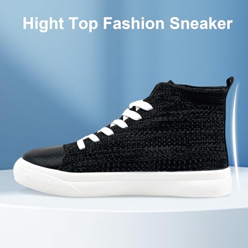 Men's High Top Fashion Sneakers Classic Casual Mesh Breathable Walking Shoes lace up Tennis Shoes for Women Unisex Running Slip On Shoes2