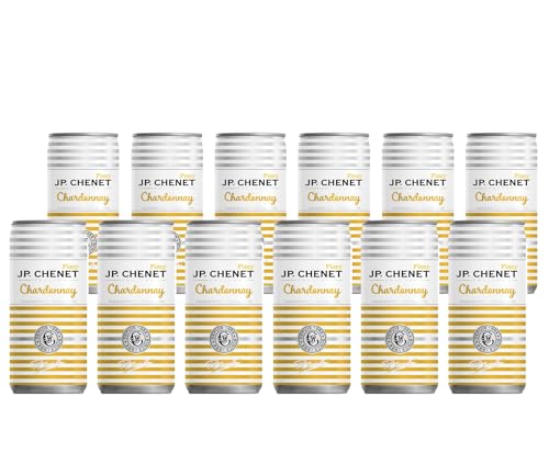Fizzy Chardonnay J.P. Chenet vin blanc pétillant en canette pour vos pique-niques (12x20cl)
