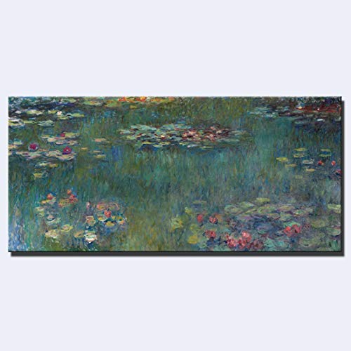 Claude Monet Water Lotus poster art abstrait, impression murale grand format 40x80cm salon