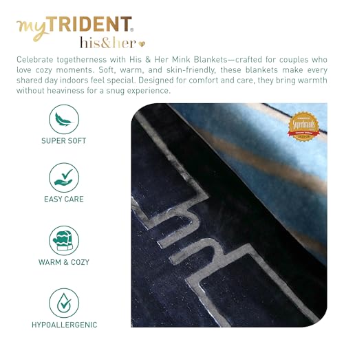 Image of MYTRIDENT His and Her Double Blanket, Quantam