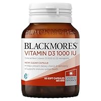 Blackmores Vitamin D3 1000 IU | Supports Bone & Muscle health| 60 Capsules
