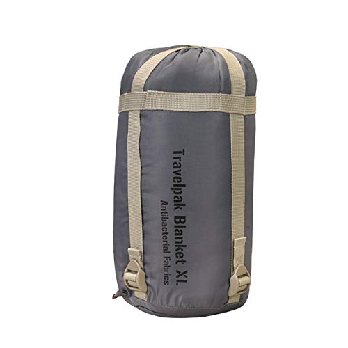 Snugpak Travelpak Oversized Blanket with Compression Stuff Sack, Lightweight, Pebble Gray, One Size, Oversized (98860)