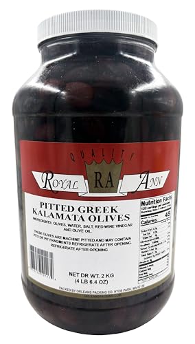 Pitted Kalamata Large Olives 4.4 lb | Greek Authentic Olives