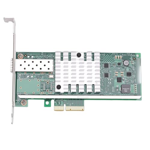 Tarjeta adaptadora de red PCI E X4 de 10GB con puerto SFP+ único y controlador 82599EN para servidor miniatura 6