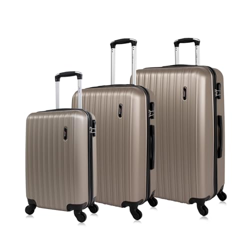 Conjunto de malas de viagem PMG Londres Swiss Move Champagne