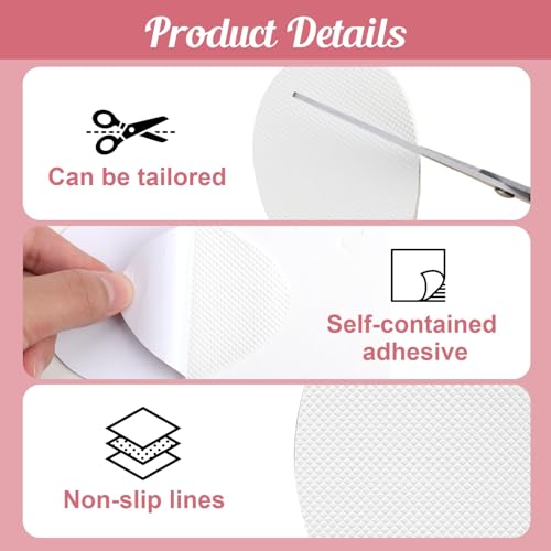 Anti Rutsch Sohle Pads Rutschfeste Sohlen-Aufkleber Selbstklebende Sohle Pads für Sicheren Halt auf Glatten Böden - Effektive Lösung für Sicheres Gehen 12 Stück Transluzent