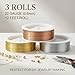 Copper Wire for Jewelry Making, 22 Gauge (0.6mm) 3Rolls 12Feet/Roll Jewelry Beading Wire & Essential Jewelry Making Supplies Premium Wires for DIY Jewelry Making, Crafts, Gardening (3rolls Set)