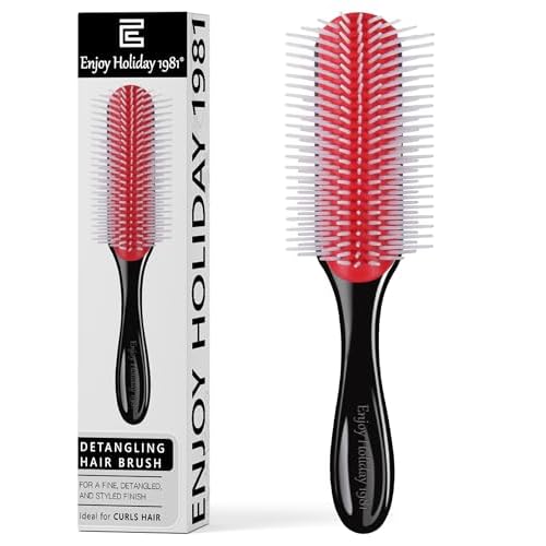 Curly Hair Brush for Women Men Curl Defining Hairbrush Small Mini Detangler Edge Combs Barber Styling Tools Travel Accessories Cruise Ship Essential 2