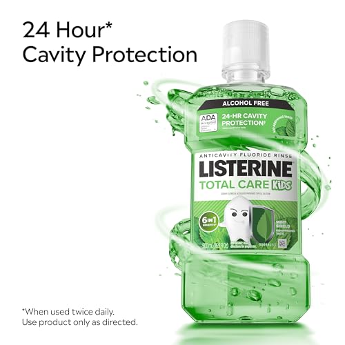 Image of Listerine Total Care Kids Mouthwash, Mint Shield, 16.9 fl. oz /500 mL