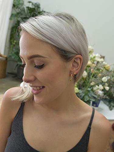 18K Gold Plated Sterling Silver North Star Stud Earrings Gold Earrings3