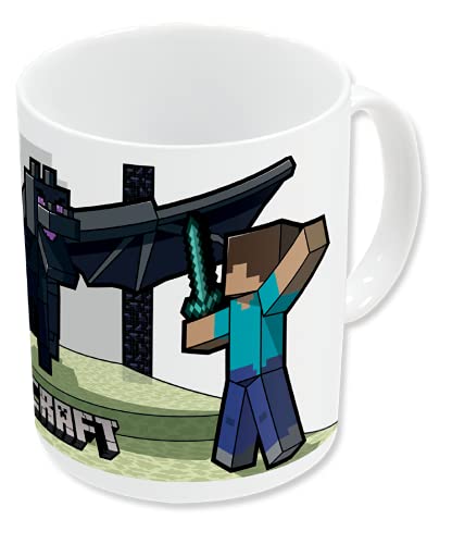 Minecraft Alex Steve Dragón | Taza [325 ml]
