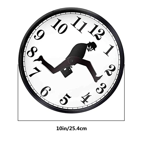 Wanduhr, 2021 Ministry of Silly Walks Uhr, Comedy Inspired Novelty Creative Wall Watch Funny Walking Silent Clock for Home Office Decor – Bild 3
