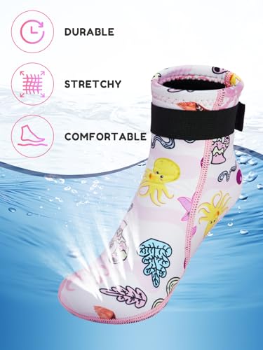 Summshall Kids Neoprene Socks 3mm Water Socks Keep Warm Sand Socks Anti-slip Wetsuit Socks Water Sport Swimming Surfing - Image 3