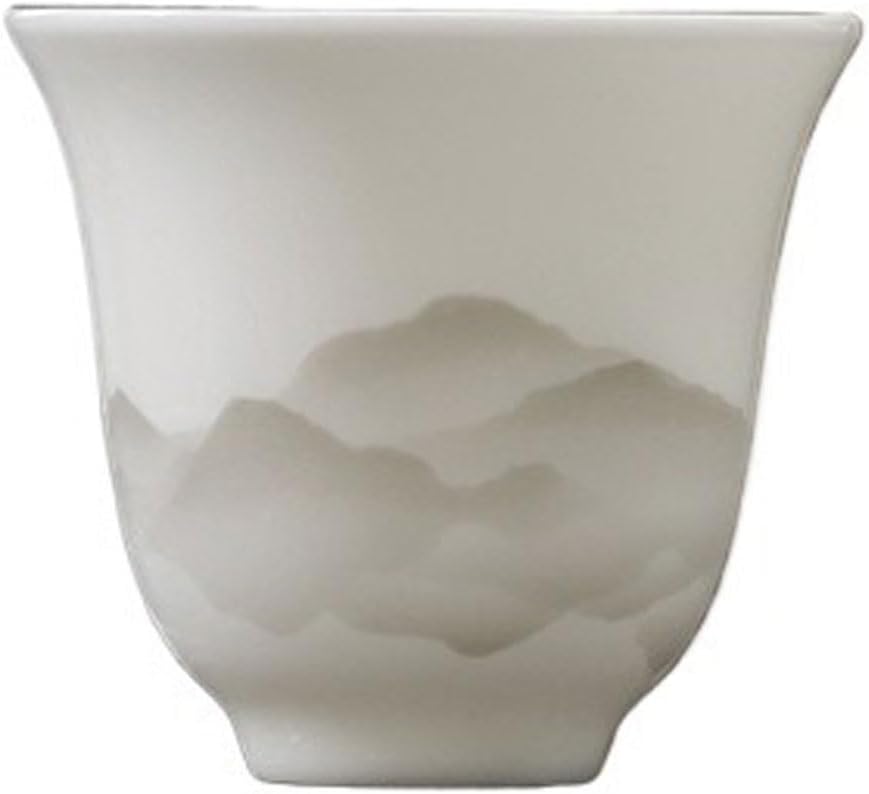 GSOUL Kungfu Tea cup Simple Tea Set Master Cup Kung Fu White Porcelain Ceramic Single Small Tea Cups