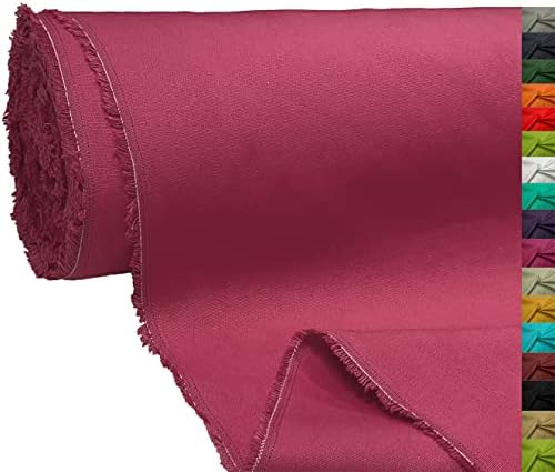 A-Express 100% Cotton Canvas Fabric Duck Material Dressmaking Cloth Curtain Bags 145cm 57" Wide 250GSM Sold Per Meter - Sample 10cm x 10cm Orange