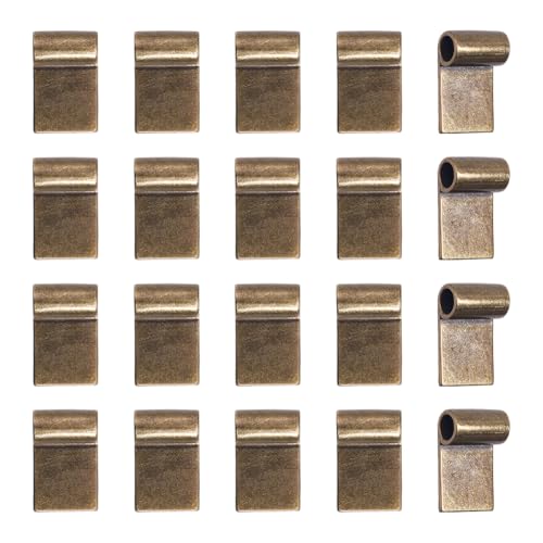 arricraft 20 Pcs Glue on Bails Tibetan, Antique Bronze Brass