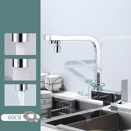 Filtre à eau 3 voies cuisine mitigeur évier robinet eau potable pliable - 3