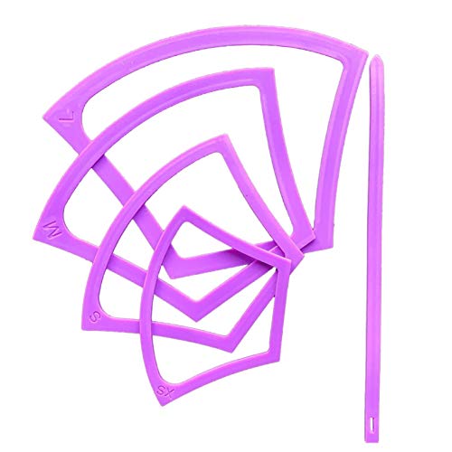 5 Pieces Face_Mask Template Sewing Plastic Face Protector Sewing Pattern Template Reusable DIY Sewing Template Kit for Children Adults,4 Sizes