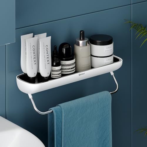 GRIVAN Multipurpose Modern Bathroom Rack Stand with Towel Rod | S...