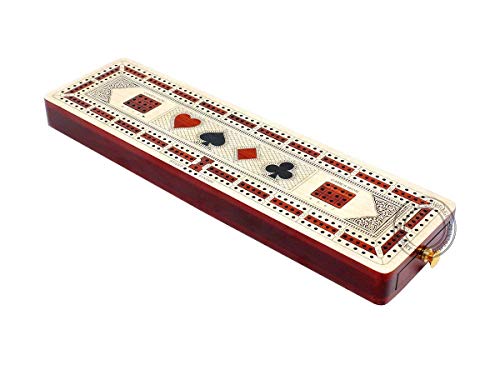 House of Cribbage - tablero continuo 3 pistas madera 12.5 pulg miniatura 4