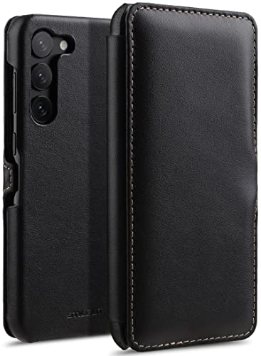 Étui Samsung S23 Plus clapet cuir véritable anti rayure et choc