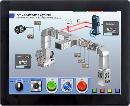 Image of 19 inch Industrial Touch Monitor, Capacitive, 1000 Nits Sunlight Readable, Steel Chassis, Panel or VESA Mount, MON1019APHv2