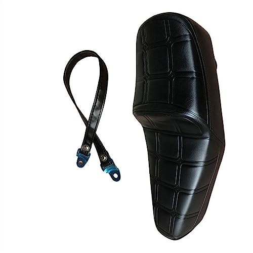 Coussin siège moto cuir noir CM125 avec housse étanche à la poussière et sangle selle