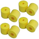 Miayaya Earbuds Eartips for Shure SSE110 SE112 SE115 SE210 SE215 SE310 SE315 SE420 SE425 SE530 SE535 SE846 E3C E4C E5C i3C in-ear Earphones Headsets Replacement Yellow Memory Foam Ear Tips Buds 8PCS