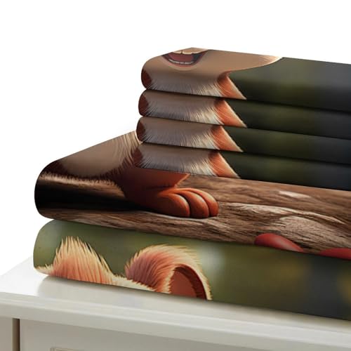 Housse de couette phoque 3D microfibre de qualité premium avec fermeture éclair 220x240 - 7