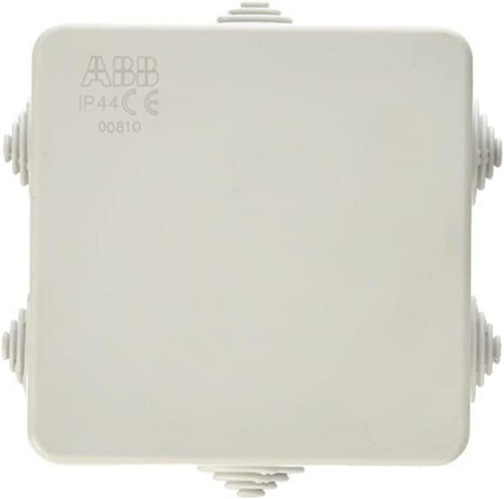 IP44 Junction Box • Waterproof Electric Cable Connector Unit • Cable Glands Included • Shockproof Adaptable Electric Box • Indoor/Outdoor Box • 80 x 80 x 40mm