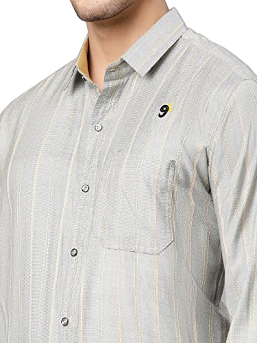 Image of Nirmla Fashion Men's Solid Regular Fit Full Sleeve Cotton Casual Shirt